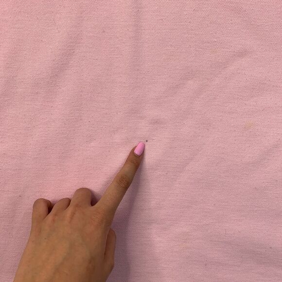 Vintage Levis Polo Shirt Mens L Large SLIM Dusty Peach High Low Hem Performance - Picture 3 of 10